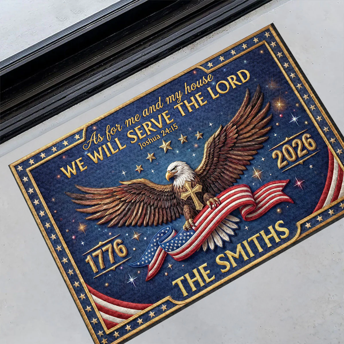Chosen To Serve Him - Personalized Doormat