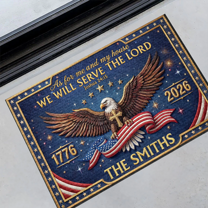 Chosen To Serve Him - Personalized Doormat