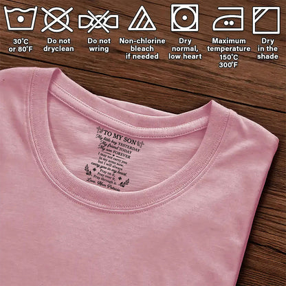 To My Son My Little Boy , Gift For Son | Personalized Shirt With Design Inner Neck