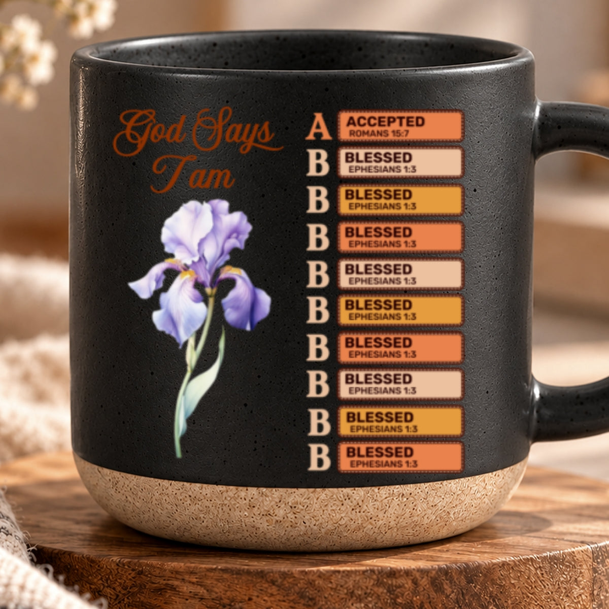 God Says I Am, Gift For Women | Personalized Pottery Mug
