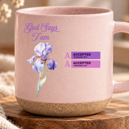 God Says I Am, Gift For Women | Personalized Pottery Mug