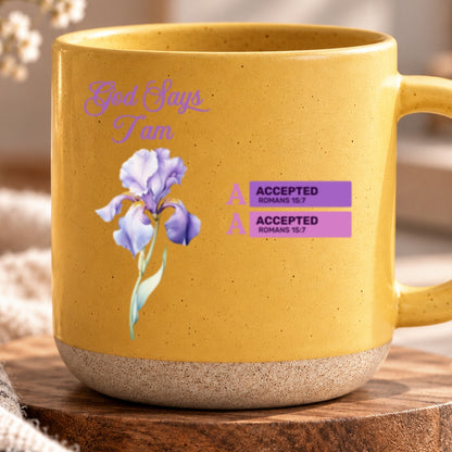 God Says I Am, Gift For Women | Personalized Pottery Mug
