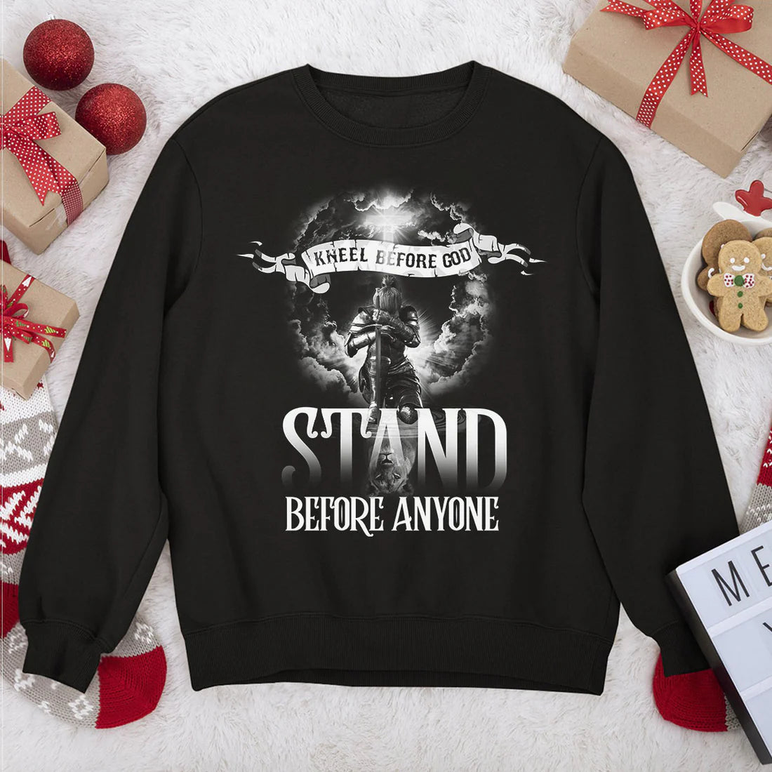 Kneel Before God, Stand Before Anyone | 2D Unisex Sweatshirt