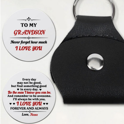 To My Son I Love You Forever And Always, Gift For Grandson - Personalized Pocket Hug