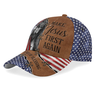 Make Jesus First Again | Personalized Classic Cap