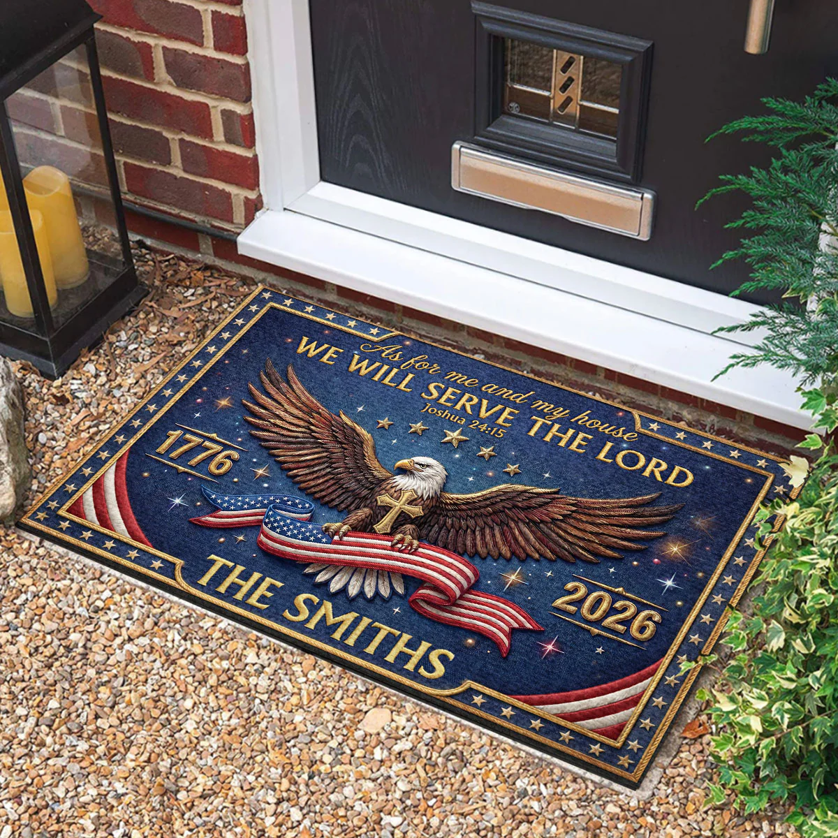 Chosen To Serve Him - Personalized Doormat