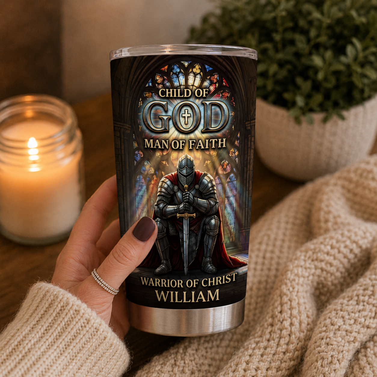 Jesus Is My Savior, Christian Gift | Personalized Stainless Steel Tumbler