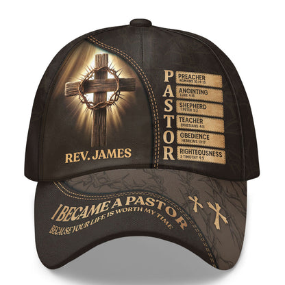 I Became A Pastor | Personalized Classic Cap