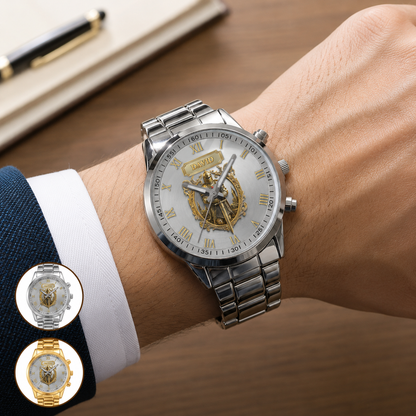 Knight Of God, Gift of Valor | Personalized Men's Wrist Watch