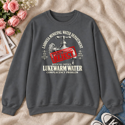 Laodicea Municipal Water Department Lukewarm Water Complacency Problem, Gift For Bible Study Lovers - 2D Unisex Sweatshirt