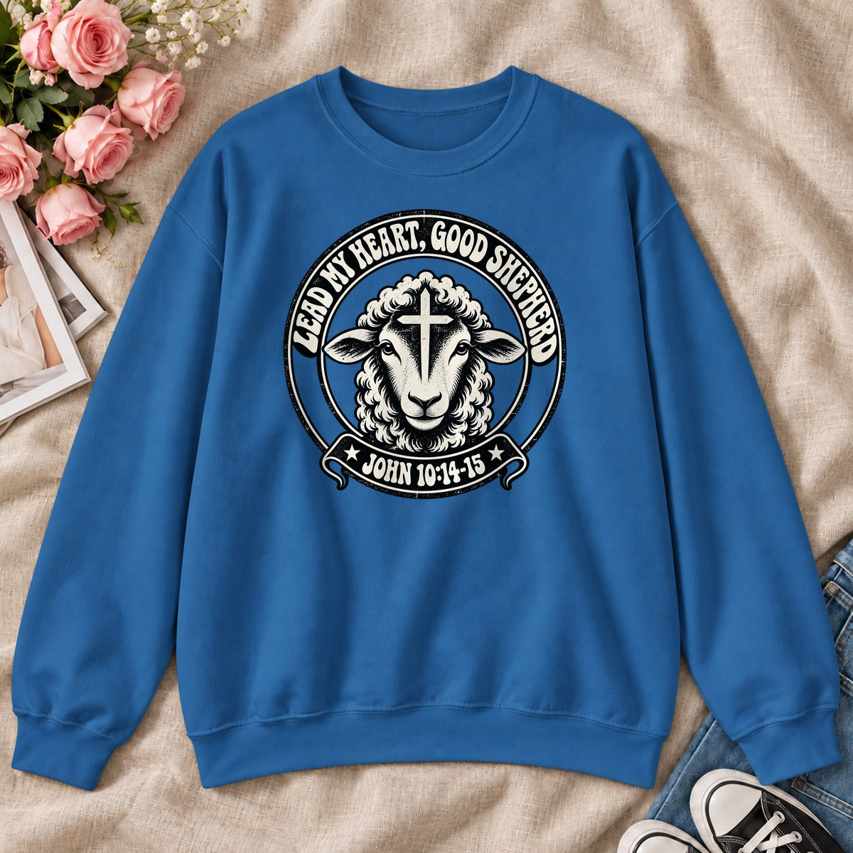Lead My Heart Good Shepherd, Gift For Christian Pastor - 2D Unisex Sweatshirt