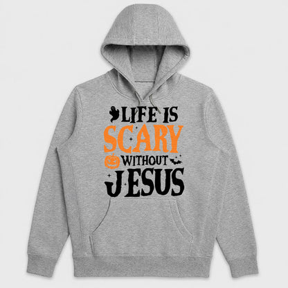 Life Is Scary Without Jesus, Gift For Loved One - 2D Unisex Hoodie