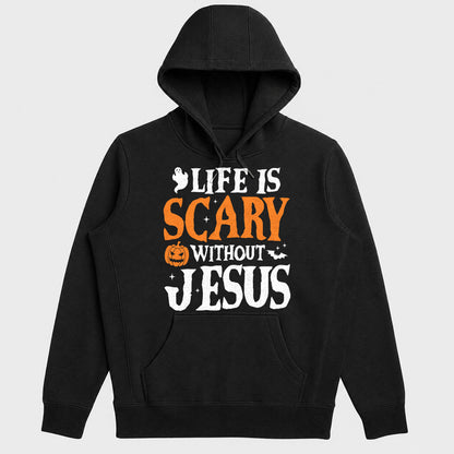 Life Is Scary Without Jesus, Gift For Loved One - 2D Unisex Hoodie