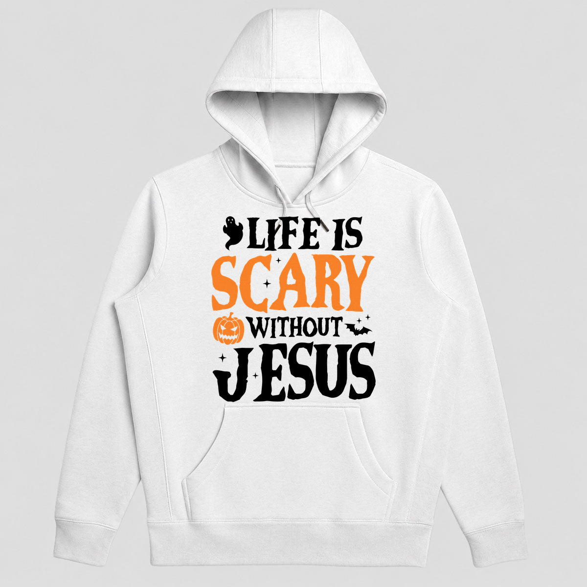 Life Is Scary Without Jesus, Gift For Loved One - 2D Unisex Hoodie