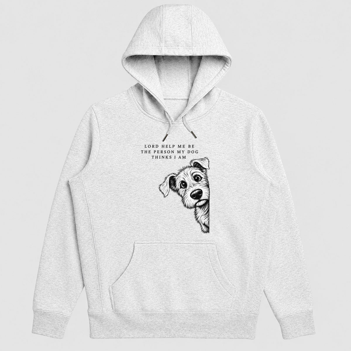 Lord Help Me Be The Person My Dog Thinks I Am, Gift For Christian Dog Moms - 2D Unisex Hoodie