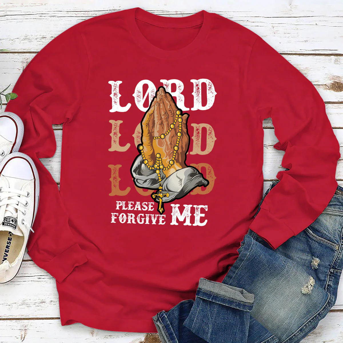 Lord, Please Forgive Me | 2D Unisex Long Sleeve