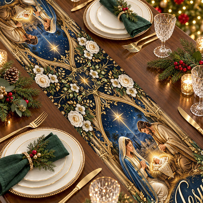 Jesus Is The Reason For The Season, Gift For Family |  Personalized Table Runner