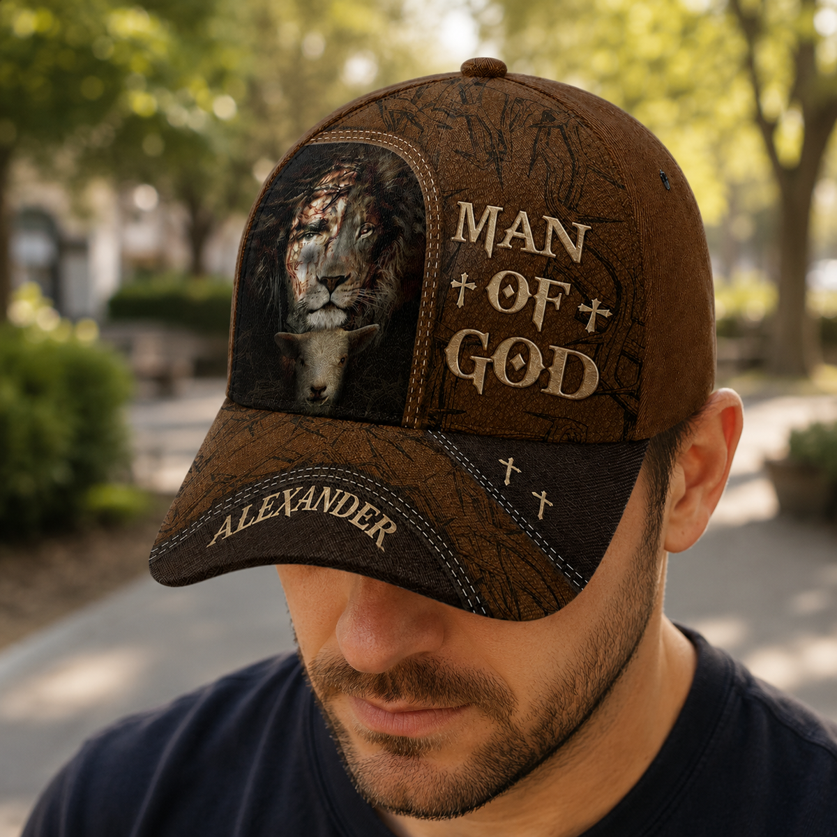 Man Of God, Christian Gift | Personalized Classic Cap