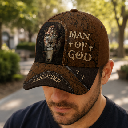 Man Of God, Christian Gift | Personalized Classic Cap