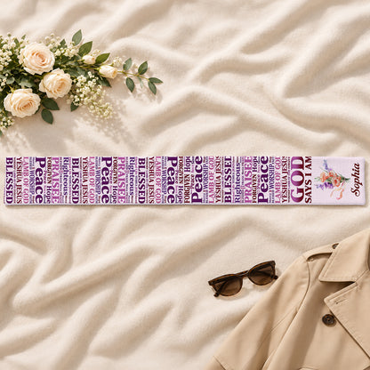 God Says I Am, Gift For Women | Personalized Scarf