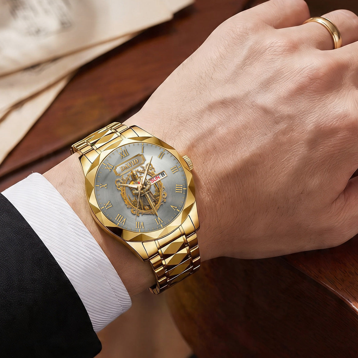 Knight Of God | Personalized Men's Wrist Watch