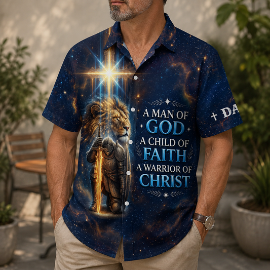A Man Of God, Gift of Faith | Personalized Hawaiian Shirt