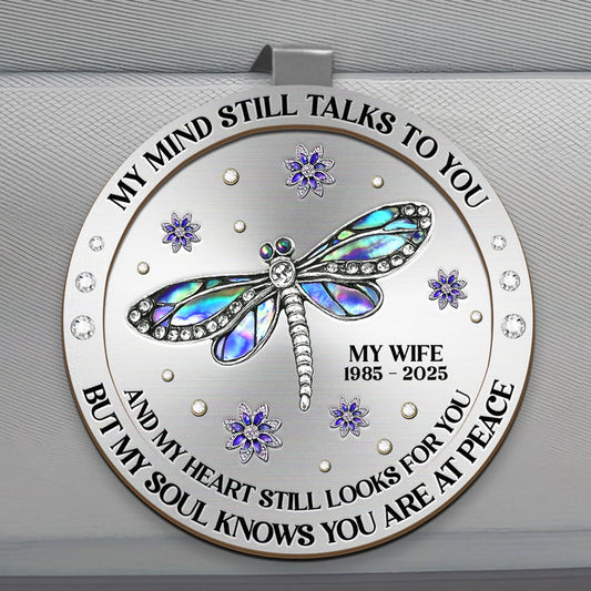 Love Never Says Goodbye, Gift For Wife - Personalized Car Visor Clip