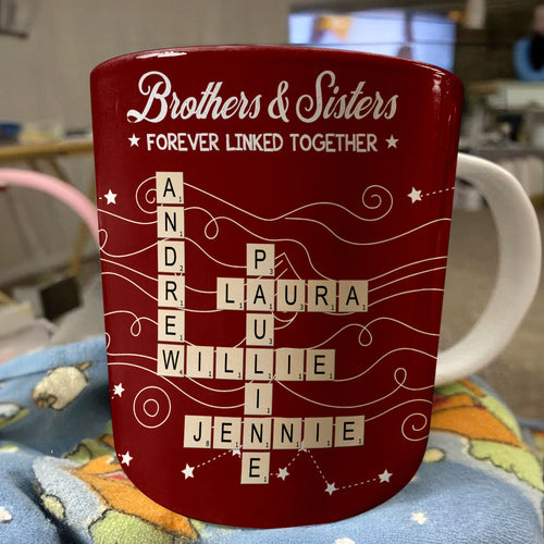 Forever Linked Together, Personalized Gift For Loved One | Personalized Ceramic Coffee Mug
