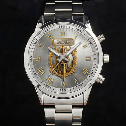 Knight Of God | Personalized Men's Wrist Watch