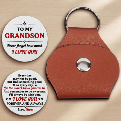 To My Son I Love You Forever And Always, Gift For Grandson - Personalized Pocket Hug