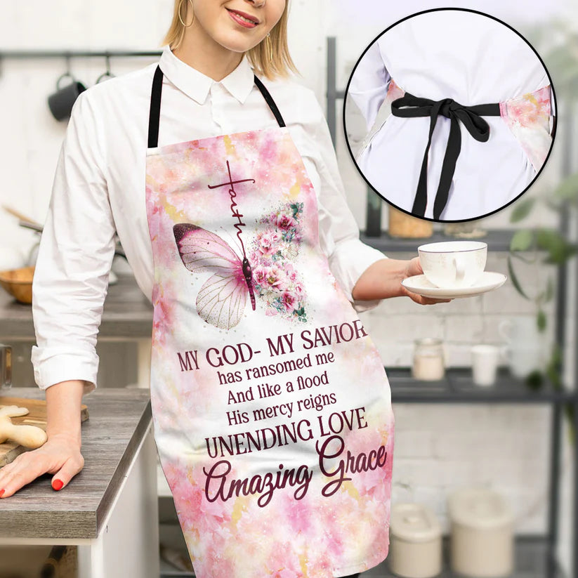 My God My Savior - Apron With Neck Strap