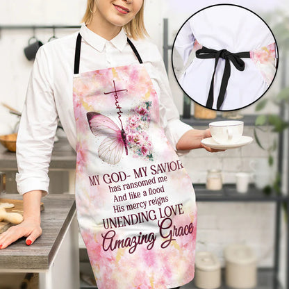 My God My Savior - Apron With Neck Strap
