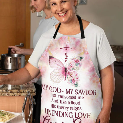 My God My Savior - Apron With Neck Strap