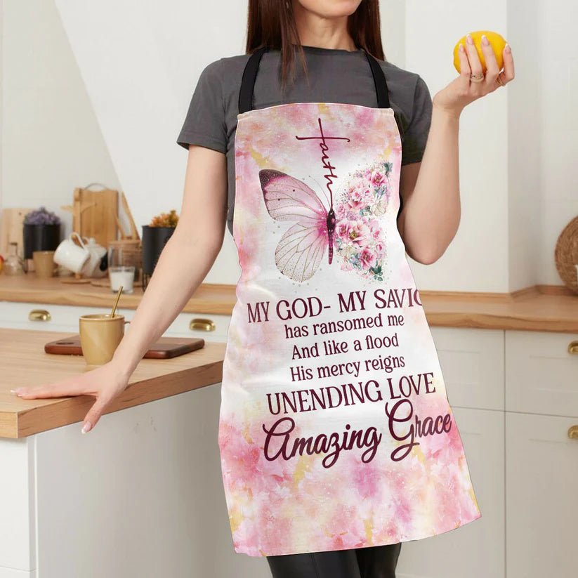 My God My Savior - Apron With Neck Strap