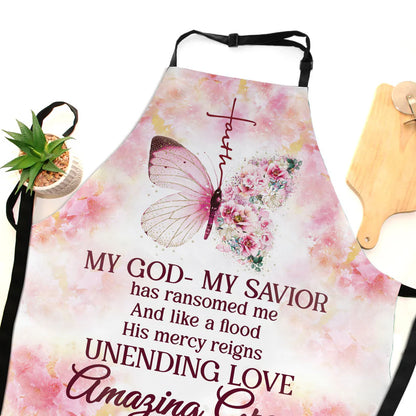 My God My Savior - Apron With Neck Strap