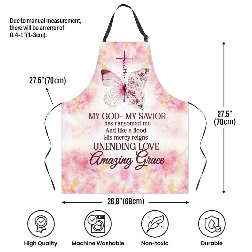 My God My Savior - Apron With Neck Strap