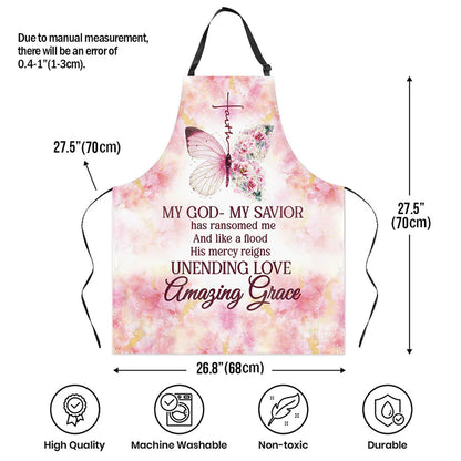 My God My Savior - Apron With Neck Strap