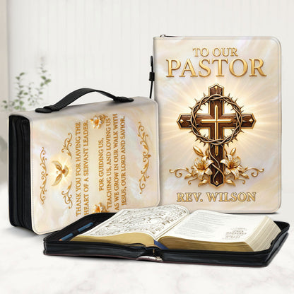 To Our Pastor For Having The Heart Of A Servant Leader | Personalized Bible Cover