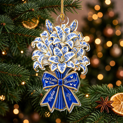 God Calls You Beautiful, Personalized Gift For Women | Personalized 1-Layer Acrylic Ornament