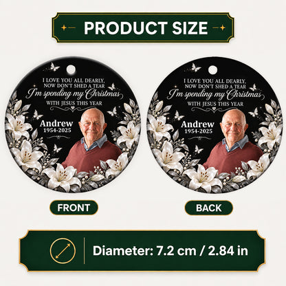 I Am Always With You, Gift For Family - Personalized Round Shaped Ceramic Ornament