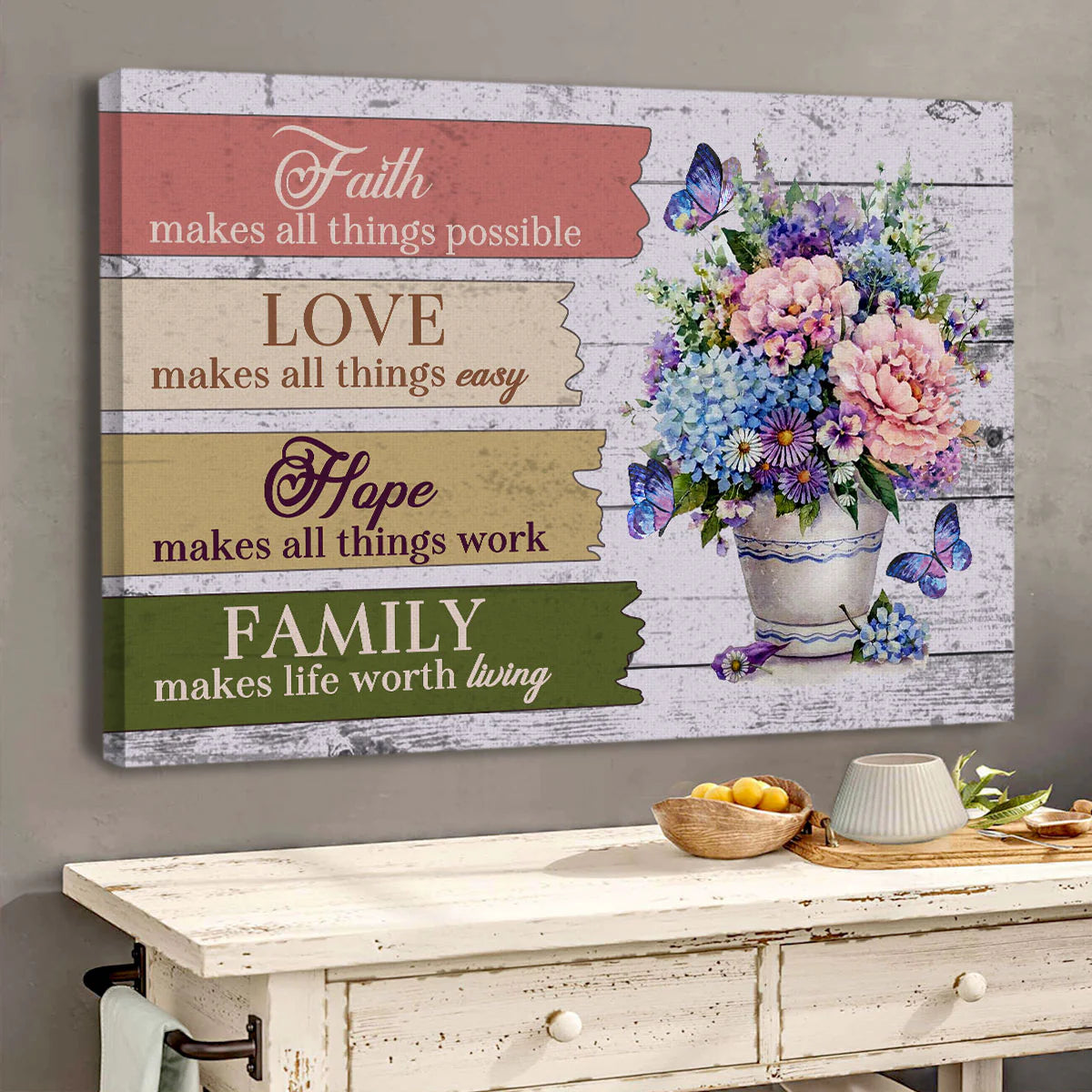 Faith Makes All Things Possible - Personalized Canvas