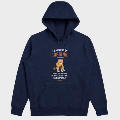 I Wanted To Go Jogging Proverbs 28:1, Funny Christian Gift - 2D Unisex Hoodie