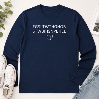 For God So Loved The World, John 3:16 - Christian Gift - 2D Unisex Long Sleeve