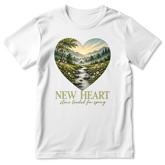 New Heart Stone Traded For Spring, Gift For Christian - 2D Unisex T-shirt