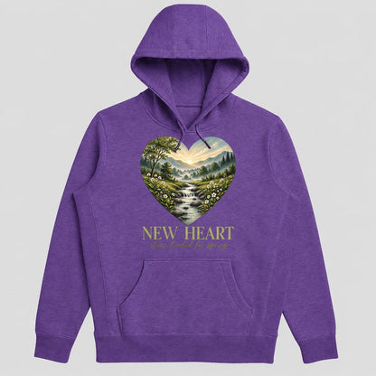 New Heart Stone Traded For Spring, Gift For Nature Loving Christians - 2D Unisex Hoodie