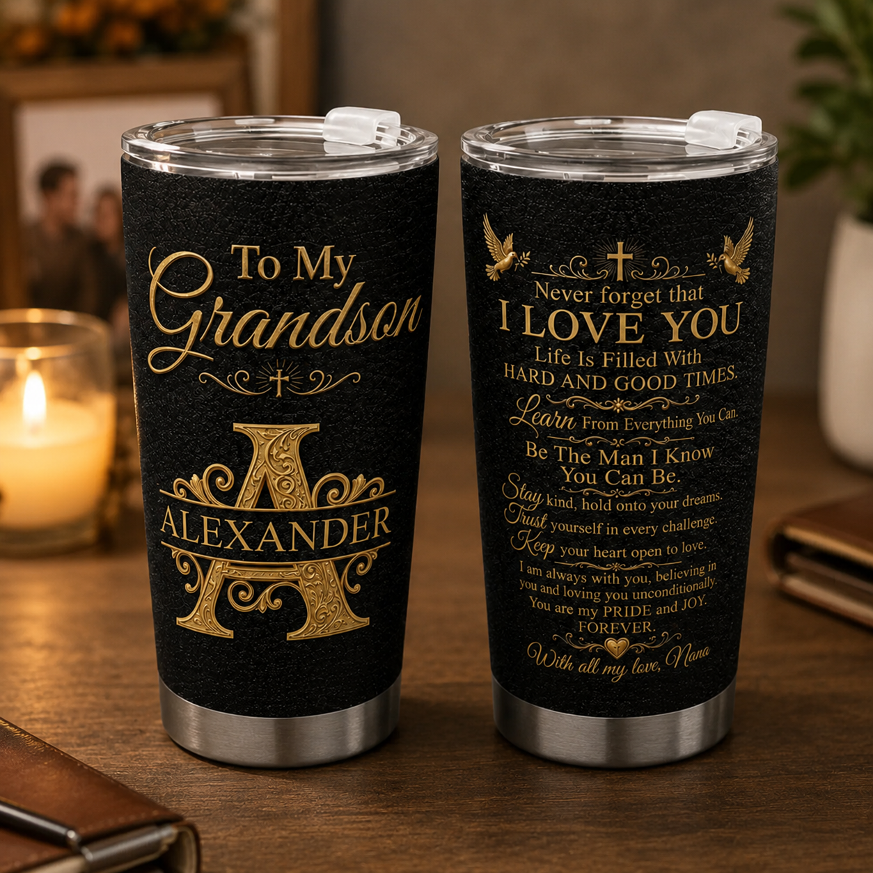 Be The Man I Know You Can Be, Christian Gift For Son | Personalized Stainless Steel Tumbler