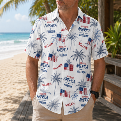 Freedom, Gift of Liberty | Personalized Hawaiian Shirt