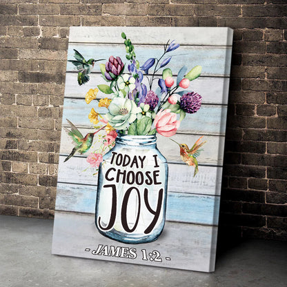 Today I Choose Joy - Personalized Canvas