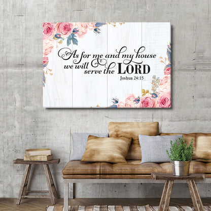 We Will Serve The Lord - Personalized Canvas