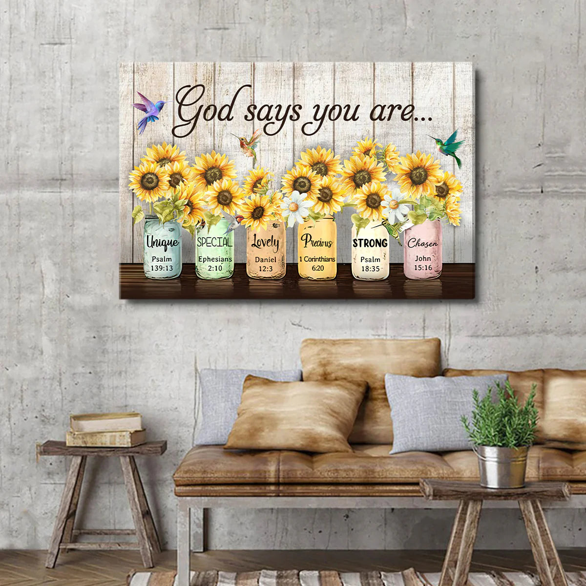 God Says You Are - Personalized Canvas
